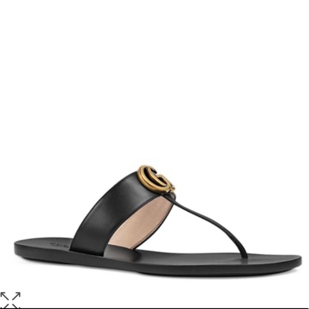 Gucci Marmont Thong Sandals Size 40